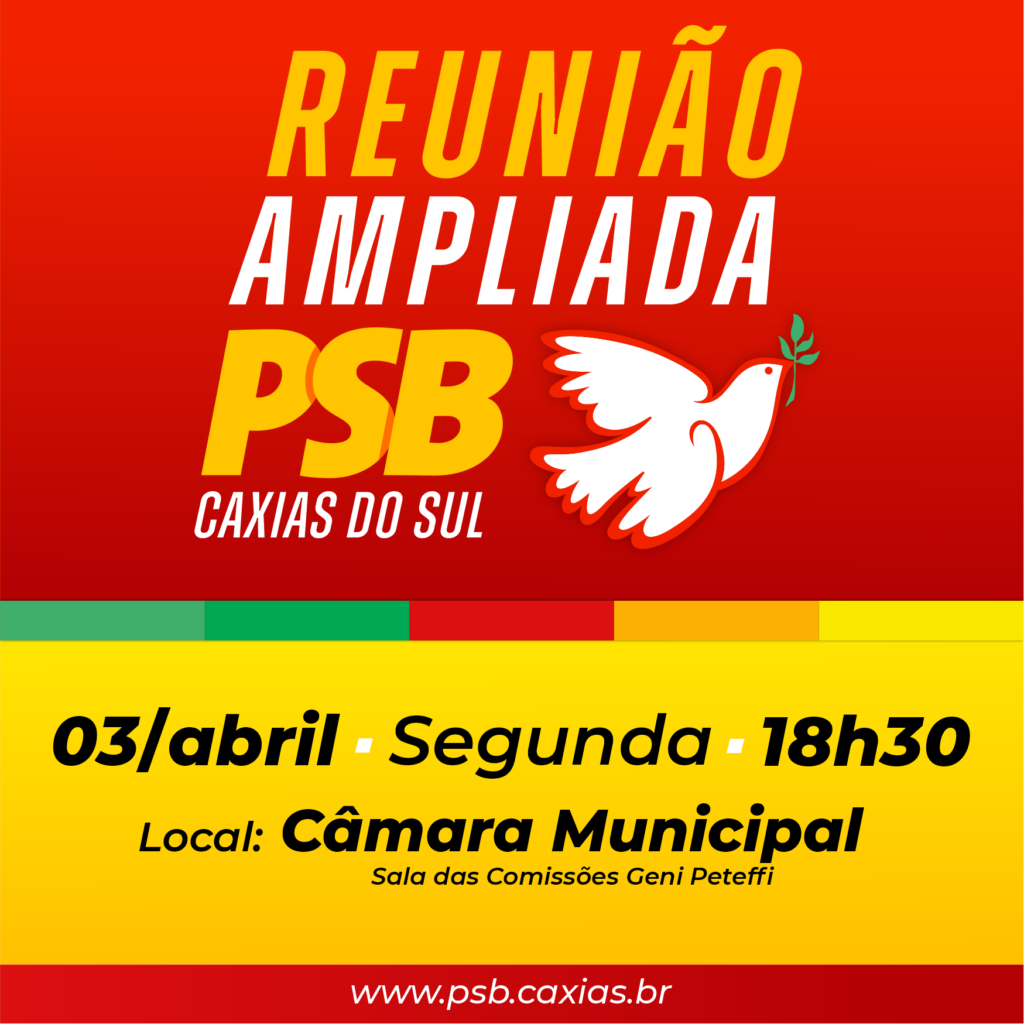 Encontro Municipal do PSB Caxias acontece na próxima semana